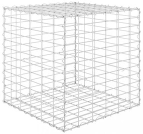 kocka alakú acélhuzal gabion magaságyás 60 x 60 x 60 cm