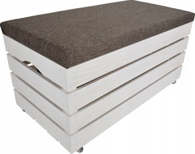 Puff Tároló Doboz Kárpitozott Láda Kerekekkel