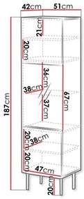 Vitrin Azanat 51 (warmia dió + fekete) . 1106292