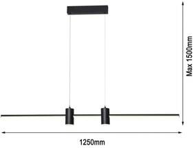 Immax NEO 07230L - LED Dimmelhető csillár zsinóron LITE ESTRELAS LED/30W/230V + távirányító