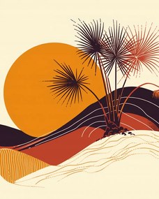 Poszter 40x50cm Napsütötte horizont