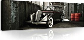Vászonkép 145x45 Retro autó klasszikus loft beton fém nosztalgia stílus