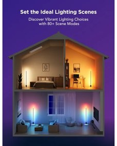 Govee - LED Állólámpa Smart MATTER LED RGBICWW Wi-Fi + + távirányító