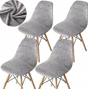 4DB-OS Székhuzat Szett Velúr Skandináv Székek Oeko Tex Szürke