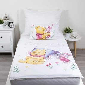 Pamut gyerek ágyneműhuzat babaágyhoz 100x135 cm Winnie the Pooh "Pooh Hugs" – Jerry Fabrics
