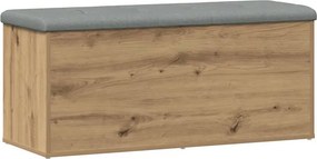 vidaXL kézműves tölgyfa tárolópad 102 x 42 x 45 cm rétegelt fából