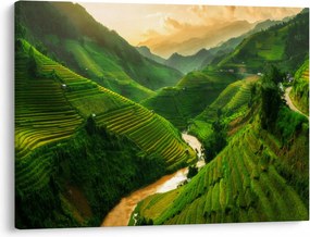 Kép - Mu Cang Chai rizsteraszok (70x50 cm)