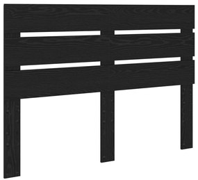 vidaXL Ágykeret fiókkal fejtámlával Fekete tölgy 140 x 200 cm Faanyag