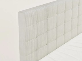 Krémszínű ágyneműtartós boxspring ágy 200x200 cm Tasca – Maison de Rêve