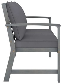 4 részes tömör akácfa kerti társalgó szett párnákkal