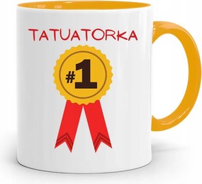 Tetoválóknak Tetováló Bögre Sárga Ajándék fényképes nyomtatással