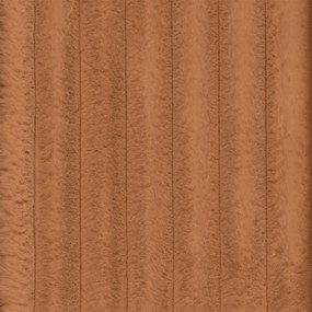 Terrakotta színű kordbársony sarokkanapé (jobb oldali-heverő résszel) Martin – Ropez