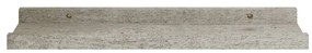 4 db betonszürke fali polc 40 x 9 x 3 cm