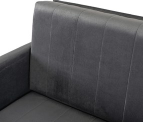 Kétszemélyes ágyazható fotel szürke színben VERO 2