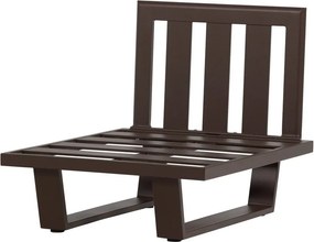 Barna fém-párnázott kerti fotel Bear – WOOOD