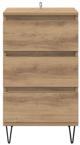 Széf fiókkal Artisan tölgy 40 x 35 x 70 cm Műszaki fa és vas