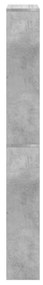 betonszürke 4 szintes cipőszekrény tükörrel 63 x 17 x 134 cm