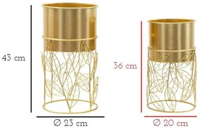 Fém kaspó szett 2 db-os ø 23 cm Livi – Mauro Ferretti