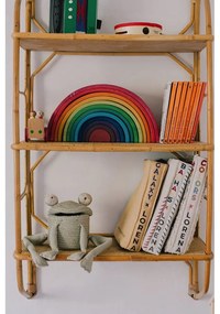 Zöld textil játéktároló kosár ø 15x15 cm Mini Fred the Frog – Lorena Canals