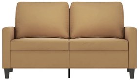 kétszemélyes barna bársony kanapé 120 cm