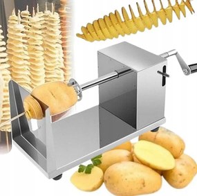 Fém Burgonyavágó Batáta Hasábburgonya Zöldség Csavart Hasábburgonya XL