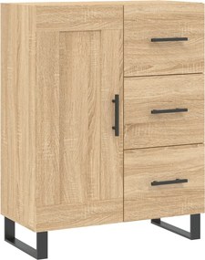 vidaXL sonoma tölgy színű szerelt fa tálalószekrény 69,5 x 34 x 90 cm