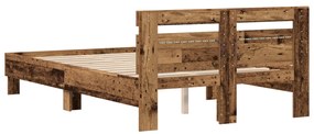 Fa Ágykeret Természetes Tömör fa 120 x 200 cm Tartós