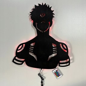 Fa kép 3D Anime Jujutsu Kaisen Sukuna Fali Led éjszakai lámpa