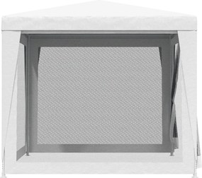 Fehér partisátor 4 hálós oldalfallal 2,5 x 2,5 m