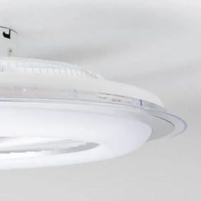 Brilagi - LED Dimmelhető lámpa ventilátorral RONDA LED/48W/230V ezüst + távirányító