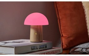 Natúr színű szabályozható asztali lámpa üveg búrával (magasság 13 cm) Alice – Gingko