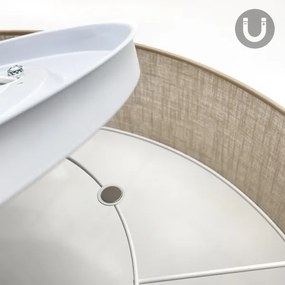 Brilagi - LED mennyezeti lámpa SIRIJA 4xE27/60W/230V, átmérő 60 cm, bézs