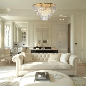 Mennyezeti lámpa MILANO 12xE14/40W/230V arany