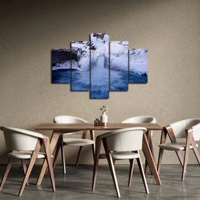 Vízesés képe télen (150x105 cm)