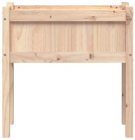 tömör fenyőfa kerti virágláda lábakkal 70 x 31 x 70 cm