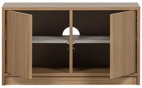 Natúr színű moduláris TV-állvány tölgyfa dekorral 77x44 cm Modulair – vtwonen