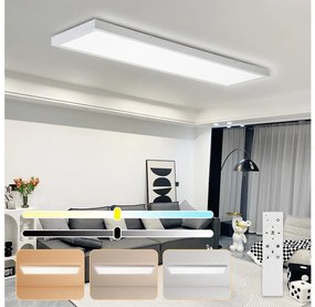 Brilagi-LED Fényerőszabályozható fürdőszobai lámpatest FRAME SMART LED/50W/230V IP44 fehér + távirányító