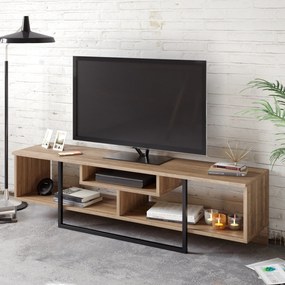 TV szekrény Asal (150) - Walnut, Black