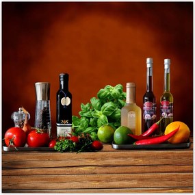 Fotótapéta flizelina 312x312 Zöldségek Fűszerek