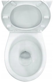 Cersanit Cascade, kombi WC öblítéssel 3 / 6l, vízszintes hulladék + ülőke polipropilénnel, fehér, K100-206