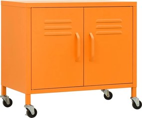 vidaXL narancssárga acél tárolószekrény 60 x 35 x 56 cm