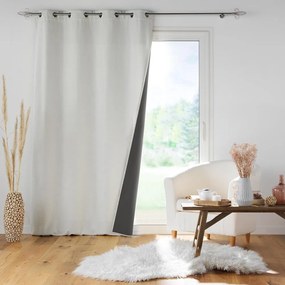Krémszínű hangszigetelő függöny 140x260 cm Jupiter – douceur d'intérieur