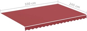 Burgundi vörös csere napellenző ponyva 3,5 x 2,5 m