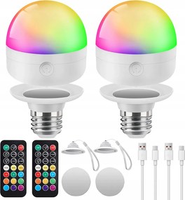 Led Izzó Távirányítóval, Fehér Színváltó Mágnessel A Bútorok Megvilágításához