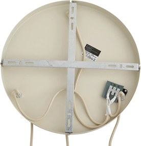 Japandi függőlámpa bézs színű, vászonernyővel, 3 égős - Fedde