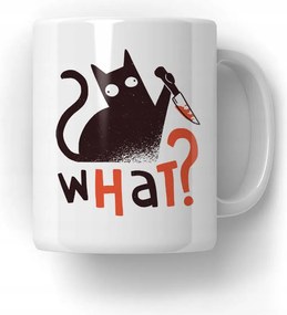 Bögre Macska What Vicces Ajándék 18-99 Ajándék