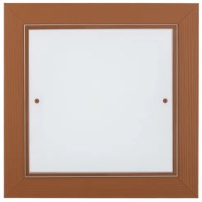 Argon 1867 - Mennyezeti lámpatest TABOR 4xE27/15W/230V 42x42 cm terrakotta