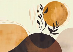 Poszter 29,7x21cm Arany Nap és Fekete Ág