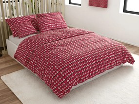 Pamut ágynemű BURGUNDY FÁK bordó színű Ágyneműhuzat mérete: 70 x 90 cm | 140 x 220 cm