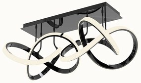 Wofi 9134-205 - LED állítható mennyezeti lámpa INDIGO LED/64W/230V fekete/krom